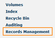 records management item