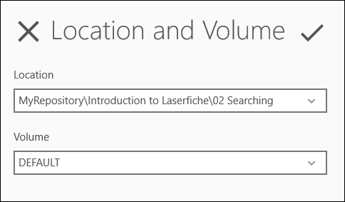 Location and Volume