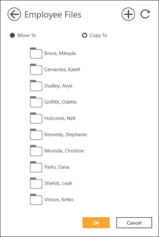Move or Copy Documents