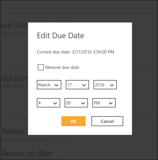 Edit Due Date