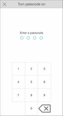 Enter a passcode. Enter a passcode.