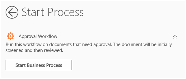 Start Business Process