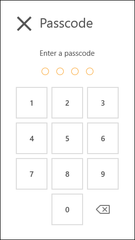 Enter a passcode. Enter a passcode.