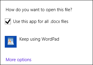 More Options