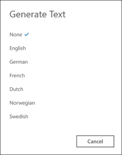 Generate Text