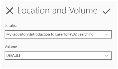 Location and Volume