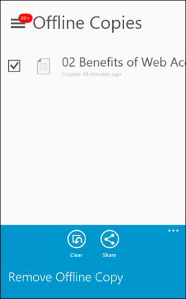 Remove Offline Copy