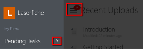 Pending Tasks