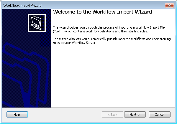 Importing Workflow Import Files