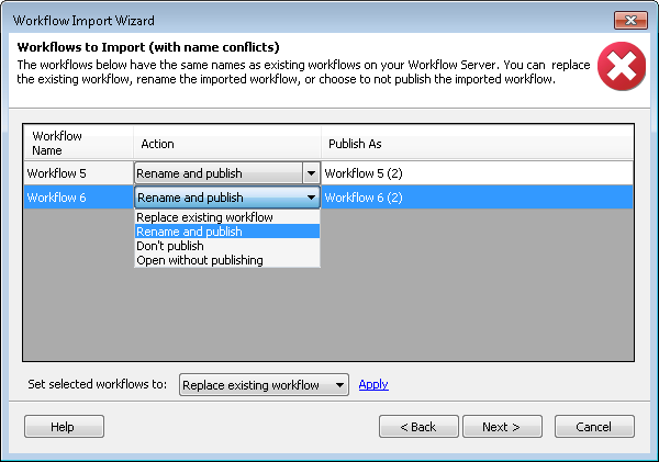 Importing Workflow Import Files