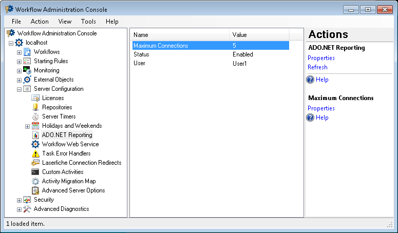 ADO.NET Reporting Node