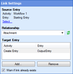 Link Settings